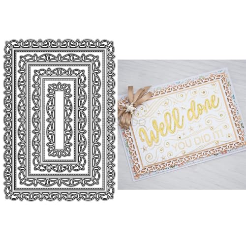 Hintergrundplatten-Stanzformen für Kartenherstellung, rechteckige Spitze, Metall-Stanzformen für Papier, Scrapbooking, DIY-Schablonen für Album, Party, Hochzeit, Festivals, Dekoration Hintergrundplatten-Stanzformen für Kartenherstellung, rechteckige Spitze, Metall-Stanzformen für Papier, Scrapbooking, DIY-Schablonen für Album, Party, Hochzeit, Festivals, Dekoration von LZJSYKDQ