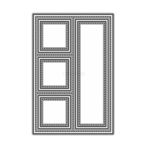 KDQ1622 Geometrische Figuren, Stanzformen für Kartenherstellung, rechteckige Bordüre, Metall-Stanzformen für Papier, Scrapbooking, DIY-Schablonen für Album, Party, Hochzeit, Festivals, Dekoration, KDQ1622 Geometrische Figuren, Stanzformen für Kartenherstellung, rechteckige Bordüre, Metall-Stanzformen für Papier, Scrapbooking, DIY-Schablonen für Album, Party, Hochzeit, Festivals, Dekoration, von LZJSYKDQ