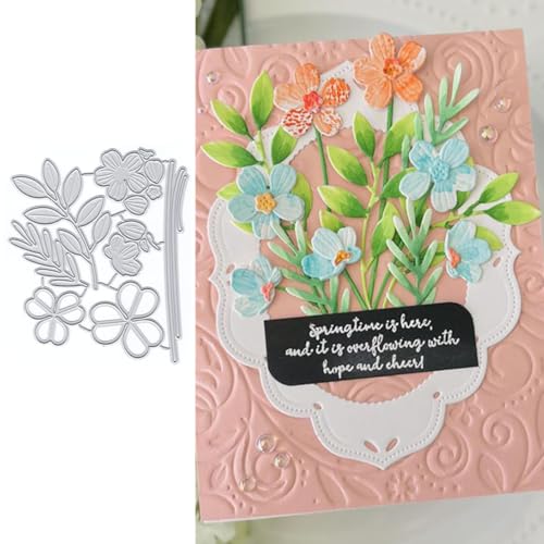 Kombinations-Stanzformen für Kartenherstellung, Pflanzen-Metall-Stanzformen für Papier, Scrapbooking, DIY-Schablonen für Album, Party, Hochzeit, Festivals, Dekoration Kombinations-Stanzformen für Kartenherstellung, Pflanzen-Metall-Stanzformen für Papier, Scrapbooking, DIY-Schablonen für Album, Party, Hochzeit, Festivals, Dekoration von LZJSYKDQ
