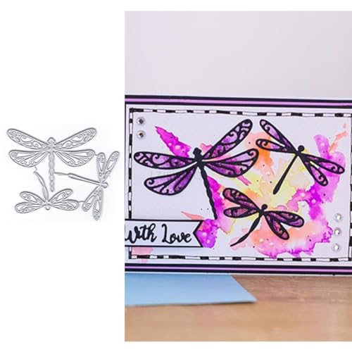 Libellen-Stanzformen für Kartenherstellung, Insekten-Metall-Stanzformen für Papier, Scrapbooking, DIY-Schablonen für Album, Party, Hochzeit, Festivals, Dekoration Libellen-Stanzformen für Kartenherstellung, Insekten-Metall-Stanzformen für Papier, Scrapbooking, DIY-Schablonen für Album, Party, Hochzeit, Festivals, Dekoration von LZJSYKDQ