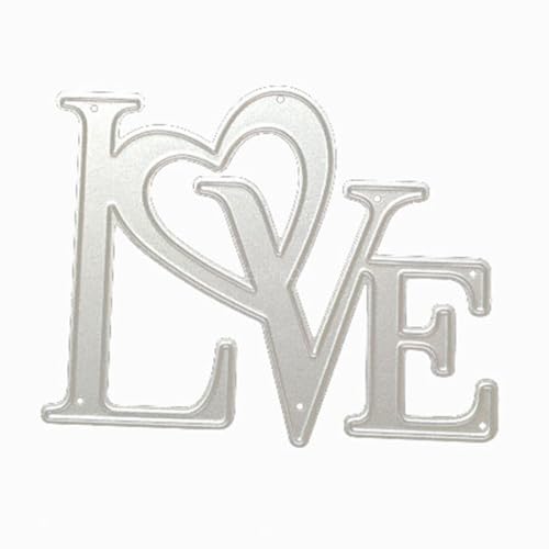 Love Stanzformen für Kartenherstellung, liebevolles Herz, Metall-Stanzformen für Papier, Scrapbooking, DIY-Schablonen für Album, Party, Hochzeit, Festivals, Dekoration Love Stanzformen für Kartenherstellung, liebevolles Herz, Metall-Stanzformen für Papier, Scrapbooking, DIY-Schablonen für Album, Party, Hochzeit, Festivals, Dekoration von LZJSYKDQ