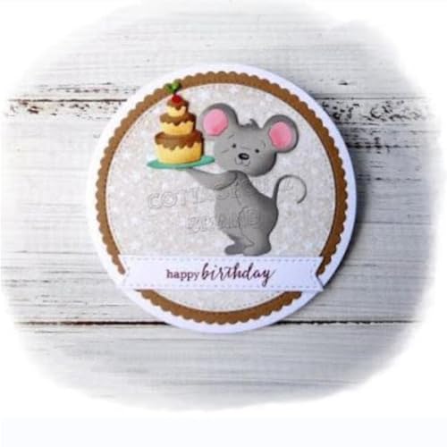 Maus-Stanzformen für Kartenherstellung, Kuchen-Metall-Stanzformen für Papier, Scrapbooking, DIY-Schablonen für Album, Party, Hochzeit, Festivals, Dekoration Maus-Stanzformen für Kartenherstellung, Kuchen-Metall-Stanzformen für Papier, Scrapbooking, DIY-Schablonen für Album, Party, Hochzeit, Festivals, Dekoration von LZJSYKDQ