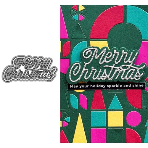 Merry Chrismas Stanzformen für Kartenherstellung, Metall-Stanzformen für Papier, Scrapbooking, DIY-Schablonen für Album, Party, Hochzeit, Festivals, Dekoration Merry Chrismas Stanzformen für Kartenherstellung, Metall-Stanzformen für Papier, Scrapbooking, DIY-Schablonen für Album, Party, Hochzeit, Festivals, Dekoration von LZJSYKDQ