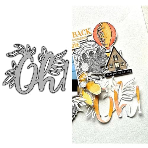 Oh English Wort-Stanzformen für Kartenherstellung, hohle Blätter, Metall-Stanzformen für Papier, Scrapbooking, DIY-Schablonen für Album, Party, Hochzeit, Festivals, Dekoration Oh English Wort-Stanzformen für Kartenherstellung, hohle Blätter, Metall-Stanzformen für Papier, Scrapbooking, DIY-Schablonen für Album, Party, Hochzeit, Festivals, Dekoration von LZJSYKDQ