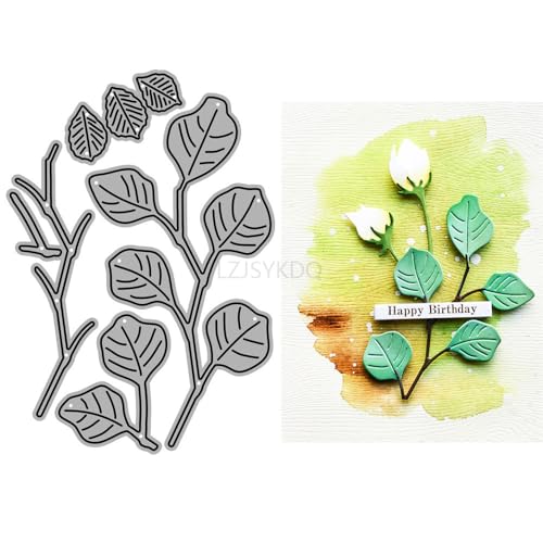 Pflanzen-Stanzformen für Kartenherstellung, Patchwork-Blätter, Metall-Stanzformen für Papier, Scrapbooking, DIY-Schablonen für Album, Party, Hochzeit, Festivals, Dekoration Pflanzen-Stanzformen für Kartenherstellung, Patchwork-Blätter, Metall-Stanzformen für Papier, Scrapbooking, DIY-Schablonen für Album, Party, Hochzeit, Festivals, Dekoration von LZJSYKDQ