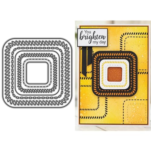 Quadratische Hintergrund-Stanzformen für Kartenherstellung, quadratische hohle Blätter, Metall-Stanzformen für Papier, Scrapbooking, DIY-Schablonen für Album, Party, Hochzeit, Festivals, Dekoration Quadratische Hintergrund-Stanzformen für Kartenherstellung, quadratische hohle Blätter, Metall-Stanzformen für Papier, Scrapbooking, DIY-Schablonen für Album, Party, Hochzeit, Festivals, Dekoration von LZJSYKDQ