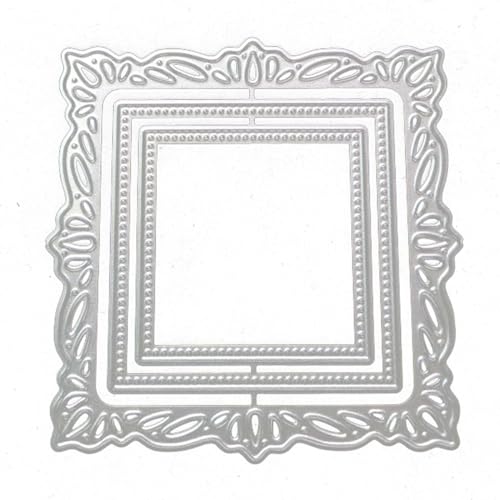 Quadratische Papp-Stanzformen für Kartenherstellung, Spitze, quadratische Metall-Stanzformen für Papier, Scrapbooking, DIY-Schablonen für Album, Party, Hochzeit, Festivals, Dekoration Quadratische Papp-Stanzformen für Kartenherstellung, Spitze, quadratische Metall-Stanzformen für Papier, Scrapbooking, DIY-Schablonen für Album, Party, Hochzeit, Festivals, Dekoration von LZJSYKDQ