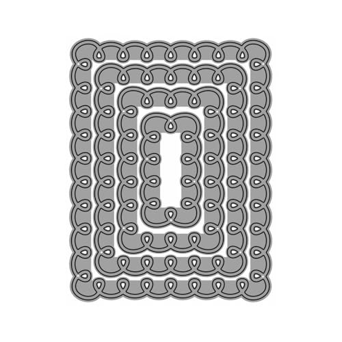 Quadratische Stanzformen für Kartenherstellung, Spitzenbordüre, Metall-Stanzformen für Papier, Scrapbooking, DIY-Schablonen für Album, Party, Hochzeit, Festivals, Dekoration Quadratische Stanzformen für Kartenherstellung, Spitzenbordüre, Metall-Stanzformen für Papier, Scrapbooking, DIY-Schablonen für Album, Party, Hochzeit, Festivals, Dekoration von LZJSYKDQ