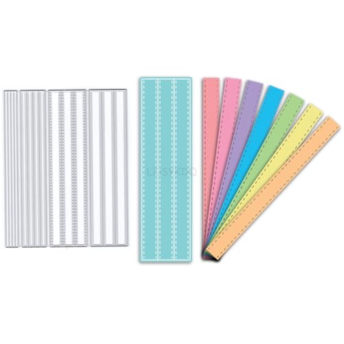 Quadratische Streifen-Stanzformen für Kartenherstellung, lange Streifen, Metall-Stanzformen für Papier, Scrapbooking, DIY-Schablonen für Album, Party, Hochzeit, Festivals, Dekoration Quadratische Streifen-Stanzformen für Kartenherstellung, lange Streifen, Metall-Stanzformen für Papier, Scrapbooking, DIY-Schablonen für Album, Party, Hochzeit, Festivals, Dekoration von LZJSYKDQ
