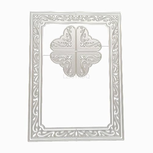 Rahmen-Stanzformen für Kartenherstellung, Eck-Spitzen-Metall-Stanzformen für Papier, Scrapbooking, DIY-Schablonen für Album, Party, Hochzeit, Festivals, Dekoration Rahmen-Stanzformen für Kartenherstellung, Eck-Spitzen-Metall-Stanzformen für Papier, Scrapbooking, DIY-Schablonen für Album, Party, Hochzeit, Festivals, Dekoration von LZJSYKDQ