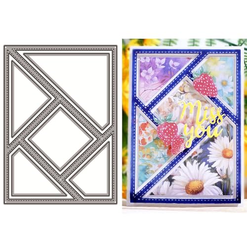 Rechteckige Hintergrund-Stanzformen für Kartenherstellung, Spleißen von quadratischen Dreiecken, Metall-Stanzformen für Papier, Scrapbooking, DIY-Schablonen für Album, Party, Hochzeit, Festivals Rechteckige Hintergrund-Stanzformen für Kartenherstellung, Spleißen von quadratischen Dreiecken, Metall-Stanzformen für Papier, Scrapbooking, DIY-Schablonen für Album, Party, Hochzeit, Festivals von LZJSYKDQ