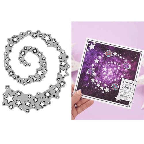 Rotierende Blumenmuster-Stanzformen für Kartenherstellung, hohl, fünfzackiger Stern, Metall-Stanzformen für Papier, Scrapbooking, DIY-Schablonen für Album, Party, Hochzeit, Festivals, Dekoration Rotierende Blumenmuster-Stanzformen für Kartenherstellung, hohl, fünfzackiger Stern, Metall-Stanzformen für Papier, Scrapbooking, DIY-Schablonen für Album, Party, Hochzeit, Festivals, Dekoration von LZJSYKDQ