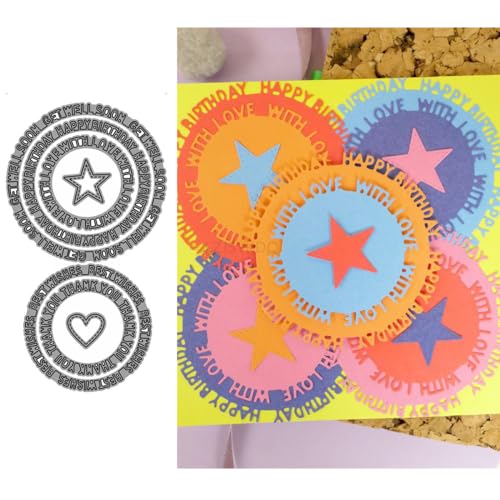 Runde englische Alphabet-Spitzen-Stanzformen für Kartenherstellung, liebevolles Herz, fünfzackiger Stern, Metall-Stanzformen für Papier, Scrapbooking, DIY-Schablonen für Album, Party, Hochzeit, Runde englische Alphabet-Spitzen-Stanzformen für Kartenherstellung, liebevolles Herz, fünfzackiger Stern, Metall-Stanzformen für Papier, Scrapbooking, DIY-Schablonen für Album, Party, Hochzeit, von LZJSYKDQ