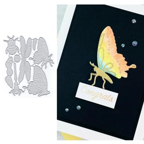 Schmetterling-Stanzformen für Kartenherstellung, Libellen-Metall-Stanzformen für Papier, Scrapbooking, DIY-Schablonen für Album, Party, Hochzeit, Festivals, Dekoration Schmetterling-Stanzformen für Kartenherstellung, Libellen-Metall-Stanzformen für Papier, Scrapbooking, DIY-Schablonen für Album, Party, Hochzeit, Festivals, Dekoration von LZJSYKDQ