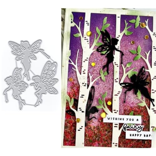 Schmetterlings-/Feen-Stanzformen für Kartenherstellung, Metall-Stanzformen für Papier-Scrapbooking, DIY-Schablonen für Album, Party, Hochzeit, Festivals, Dekoration Schmetterlings-/Feen-Stanzformen für Kartenherstellung, Metall-Stanzformen für Papier-Scrapbooking, DIY-Schablonen für Album, Party, Hochzeit, Festivals, Dekoration von LZJSYKDQ