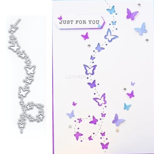 Schmetterlingsband-Stanzformen für Kartenherstellung, Valentinstag, Metall-Stanzformen für Papier, Scrapbooking, DIY-Schablonen für Album, Party, Hochzeit, Festivals, Dekoration Schmetterlingsband-Stanzformen für Kartenherstellung, Valentinstag, Metall-Stanzformen für Papier, Scrapbooking, DIY-Schablonen für Album, Party, Hochzeit, Festivals, Dekoration von LZJSYKDQ