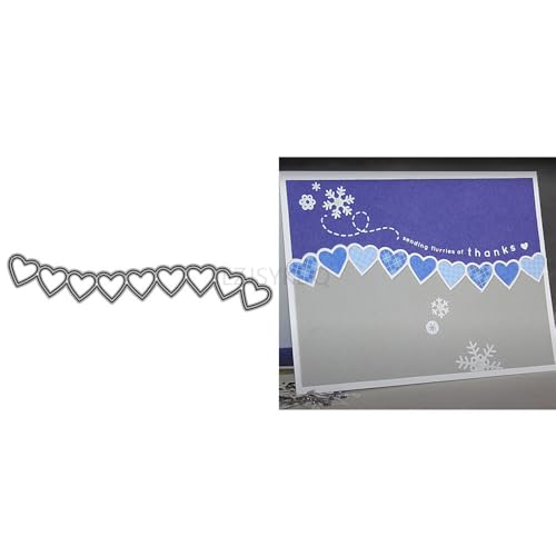 Spitzen-Stanzformen für Kartenherstellung, Herz-Metall-Stanzformen für Papier, Scrapbooking, DIY-Schablonen für Album, Party, Hochzeit, Festivals, Dekoration Spitzen-Stanzformen für Kartenherstellung, Herz-Metall-Stanzformen für Papier, Scrapbooking, DIY-Schablonen für Album, Party, Hochzeit, Festivals, Dekoration von LZJSYKDQ
