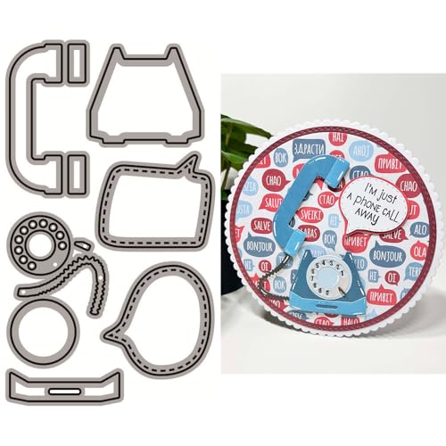 Spleiß-Telefon-Stanzformen für Kartenherstellung, Kommunikationswerkzeuge, Metall-Stanzformen für Papier, Scrapbooking, DIY-Schablonen für Album, Party, Hochzeit, Festivals, Dekoration Spleiß-Telefon-Stanzformen für Kartenherstellung, Kommunikationswerkzeuge, Metall-Stanzformen für Papier, Scrapbooking, DIY-Schablonen für Album, Party, Hochzeit, Festivals, Dekoration von LZJSYKDQ