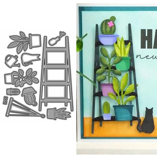 Stanzformen für Kartenherstellung, Leiter, Metall-Stanzformen für Papier, Scrapbooking, DIY-Schablonen für Album, Party, Hochzeit, Festivals, Dekoration Stanzformen für Kartenherstellung, Leiter, Metall-Stanzformen für Papier, Scrapbooking, DIY-Schablonen für Album, Party, Hochzeit, Festivals, Dekoration von LZJSYKDQ