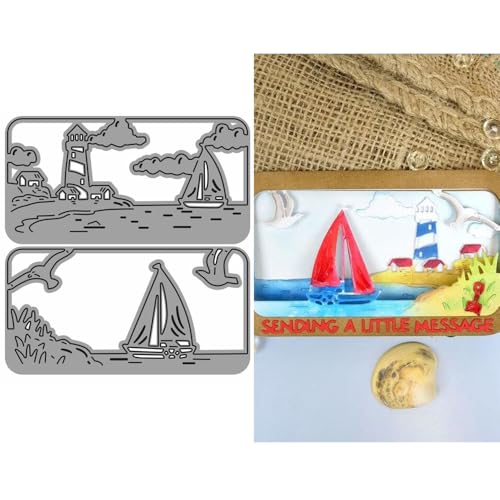 Stanzformen für Kartenherstellung, Leuchtturm, Metall-Stanzformen für Papier, Scrapbooking, DIY-Schablonen für Album, Party, Hochzeit, Festivals, Dekoration Stanzformen für Kartenherstellung, Leuchtturm, Metall-Stanzformen für Papier, Scrapbooking, DIY-Schablonen für Album, Party, Hochzeit, Festivals, Dekoration von LZJSYKDQ