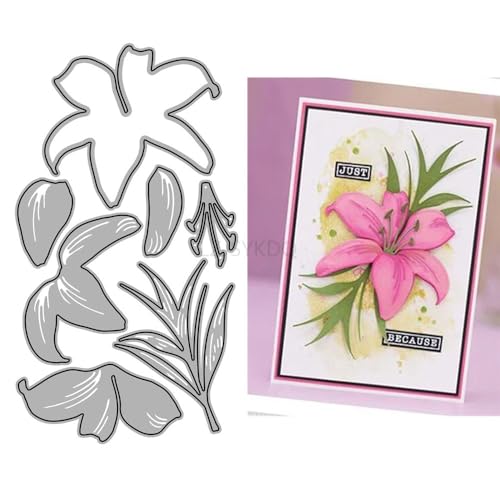 Stanzformen für Kartenherstellung, Patchwork-Lilien, Blumen, Metall-Stanzformen für Papier, Scrapbooking, DIY-Schablonen für Album, Party, Hochzeit, Festivals, Dekoration Stanzformen für Kartenherstellung, Patchwork-Lilien, Blumen, Metall-Stanzformen für Papier, Scrapbooking, DIY-Schablonen für Album, Party, Hochzeit, Festivals, Dekoration von LZJSYKDQ