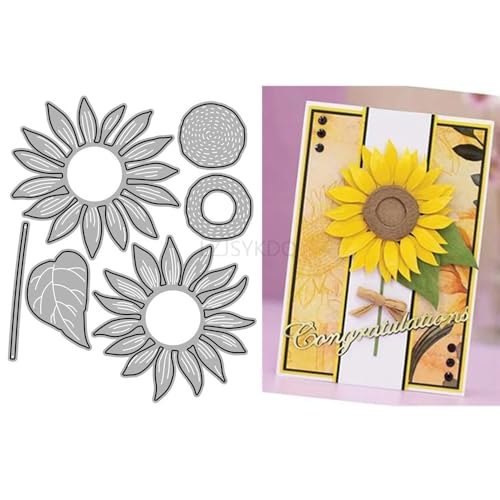 Stanzformen für Kartenherstellung, Patchwork-Sonnenblumen, Metall-Stanzformen für Papier, Scrapbooking, DIY-Schablonen für Album, Party, Hochzeit, Festivals, Dekoration Stanzformen für Kartenherstellung, Patchwork-Sonnenblumen, Metall-Stanzformen für Papier, Scrapbooking, DIY-Schablonen für Album, Party, Hochzeit, Festivals, Dekoration von LZJSYKDQ