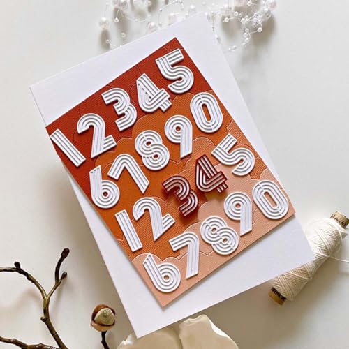Stanzformen mit arabischen Ziffern für Kartenherstellung, Schatten-Metall-Stanzformen für Papier, Scrapbooking, DIY-Schablonen für Album, Party, Hochzeit, Festivals, Dekoration, KDQ172 Stanzformen mit arabischen Ziffern für Kartenherstellung, Schatten-Metall-Stanzformen für Papier, Scrapbooking, DIY-Schablonen für Album, Party, Hochzeit, Festivals, Dekoration, KDQ172 von LZJSYKDQ