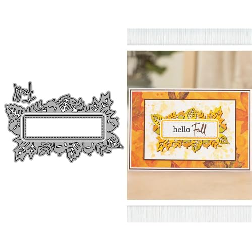 Stanzschablonen für Kartenherstellung, Motiv: Hohlblätter, englische Wörter, Herbst-Metall-Stanzformen für Papier, Scrapbooking, DIY-Schablonen für Album, Party, Hochzeit, Festivals, Dekoration Stanzschablonen für Kartenherstellung, Motiv: Hohlblätter, englische Wörter, Herbst-Metall-Stanzformen für Papier, Scrapbooking, DIY-Schablonen für Album, Party, Hochzeit, Festivals, Dekoration von LZJSYKDQ