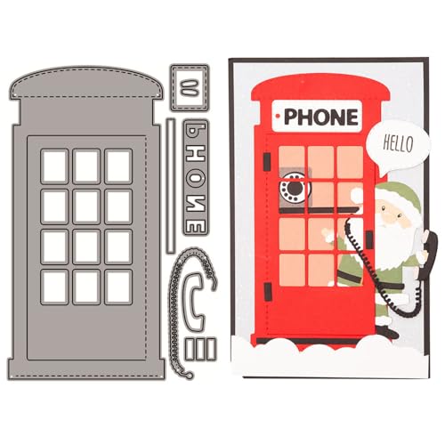 Telefon-Stanzformen für Kartenherstellung, Patchwork-Telefonzelle, Metall-Stanzformen für Papier, Scrapbooking, DIY-Schablonen für Album, Party, Hochzeit, Festivals, Dekoration Telefon-Stanzformen für Kartenherstellung, Patchwork-Telefonzelle, Metall-Stanzformen für Papier, Scrapbooking, DIY-Schablonen für Album, Party, Hochzeit, Festivals, Dekoration von LZJSYKDQ