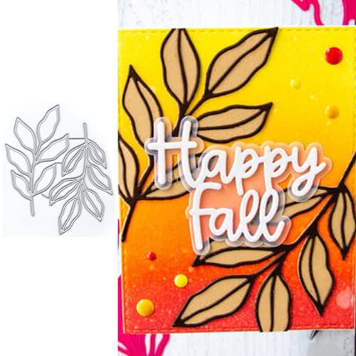 Zweige und Blätter Stanzformen für Kartenherstellung, Pflanzen-Metall-Stanzformen für Papier, Scrapbooking, DIY-Schablonen für Album, Party, Hochzeit, Festivals, Dekoration Zweige und Blätter Stanzformen für Kartenherstellung, Pflanzen-Metall-Stanzformen für Papier, Scrapbooking, DIY-Schablonen für Album, Party, Hochzeit, Festivals, Dekoration von LZJSYKDQ