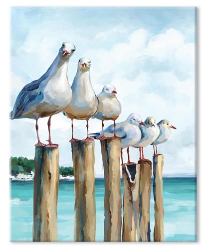 LZLHDE Diamond Art Gull, Diamond Art Kits Erwachsene Anfänger, 5D Diamond Painting Kit, Dimond Painting Bastelsets für Erwachsene, geeignet als Geschenk zur Entspannung und als Wanddekoration, 30,5 x von LZLHDE