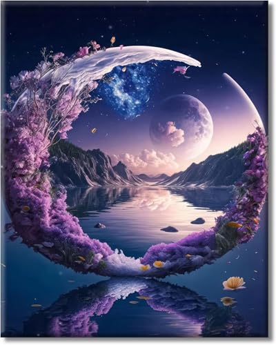 LZLHDE Diamond Painting Erwachsene Landschaft, Diamant Painting Bilder, 5d Dimond Painting Anfänger, Diy Diamonds Bastelset für Geschenke Wohnzimmer und Schlafzimmer Wanddeko (Groß 40x50cm) von LZLHDE