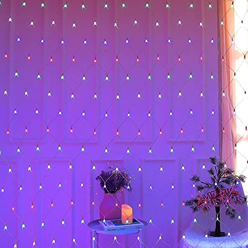 LZQ 6 x 2m LED Lichternetz Lichtervorhang, RGB Lichterketten Vorhang, 8 Modi Dimmbar Kupferdraht mit Stecker für Party Weihnachten Außen Innen Schlafzimmer LZQ 6 x 2m LED Lichternetz Lichtervorhang, RGB Lichterketten Vorhang, 8 Modi Dimmbar Kupferdraht mit Stecker für Party Weihnachten Außen Innen Schlafzimmer von LZQ