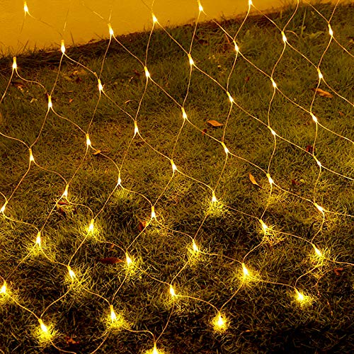 LZQ LED Lichternetz Lichtervorhang 3 x 2m, Lichterketten Vorhang Warmweiß, 8 Modi Dimmbar Kupferdraht mit Stecker für Party Weihnachten Außen Innen Schlafzimmer LZQ LED Lichternetz Lichtervorhang 3 x 2m, Lichterketten Vorhang Warmweiß, 8 Modi Dimmbar Kupferdraht mit Stecker für Party Weihnachten Außen Innen Schlafzimmer von LZQ