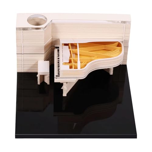 Artsy Pads, 3D-Notizblock, Kalender 2025, kreativer Zeitmesser-Kalender 2025, reißbarer 3D-Notizblock, 3D-Klavierpapier, Skulptur, Kunst, Memo-Block, DIY-Kunstblöcke, Kalender, 3D-Kalender, für Schule von LZQHQYVF