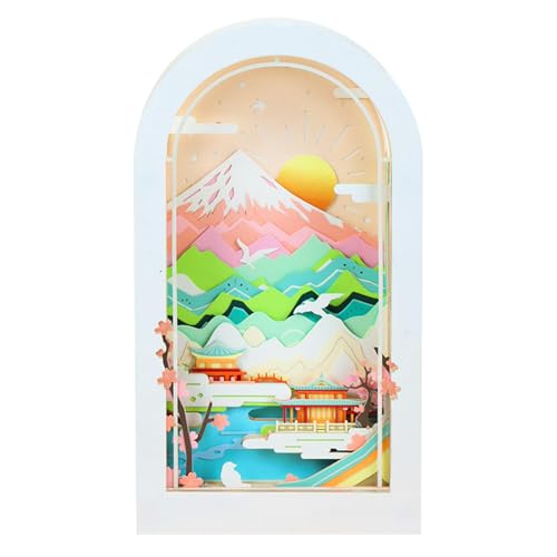 Artsy Pads, 3D-Notizblock, Kalender 2025, reißbarer 3D-Notizblock, kreativer Wochenkalender, Zeitmesser, Kalender 2025, 3D-Schneeszene, Papier, Skulptur, Kunst, Memoblock, 3D-Kalender, für Schule von LZQHQYVF
