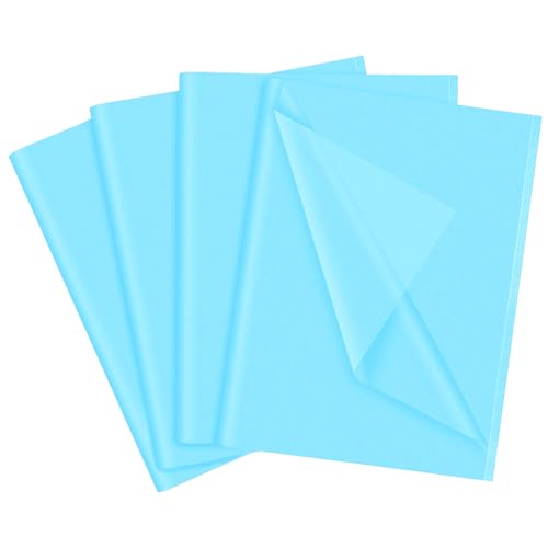 60 Blatt Hellblau Seidenpapier, 35 x 50 cm Geschenkverpackung Seidenpapier für Weihnachten Geschenkverpackung Kunst Handwerk DIY Geburtstag Hochzeit Babyparty Geschenkpapier von LZRinue