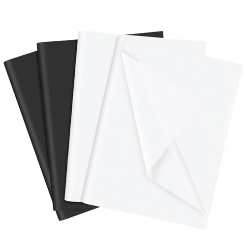 60 Blatt weißes und schwarzes Seidenpapier, 35 x 50 cm, Geschenkpapier aus Seidenpapier für Geburtstagsgeschenkverpackungen, Kunsthandwerk, DIY, Geburtstag, Hochzeit, Geschenkpapier 60 Blatt weißes und schwarzes Seidenpapier, 35 x 50 cm, Geschenkpapier aus Seidenpapier für Geburtstagsgeschenkverpackungen, Kunsthandwerk, DIY, Geburtstag, Hochzeit, Geschenkpapier von LZRinue