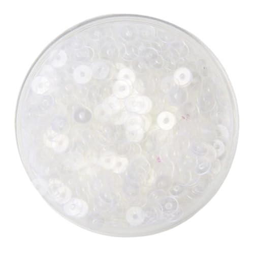 LZTDSBX Glitzernde Pailletten in großen Mengen, 3 mm, 4 mm, 5 mm, 6 mm, Flache, runde, lose PVC-Pailletten, blau-rosa, for Nähen, Basteln, 1 Beutel(Clear,2mm) von LZTDSBX