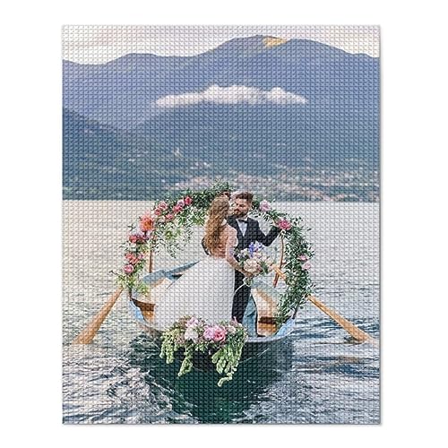 LZXSXZ Benutzerdefinierte 5D Diamond Painting Eigenes Bild Foto - Diamond Painting Eigenes Foto - Diamond Painting Personalisiert Eigenes Foto Für Home Wall Decor von LZXSXZ