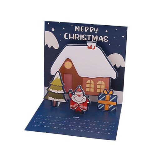 Weihnachtskarten mit 3D-Hüpfkarten, Klappkarten mit Umschlägen, lustiger Weihnachtsmann, Schneemann, 3D Weihnachtskarten mit 3D-Hüpfkarten, Klappkarten mit Umschlägen, lustiger Weihnachtsmann, Schneemann, 3D von LZYWOD
