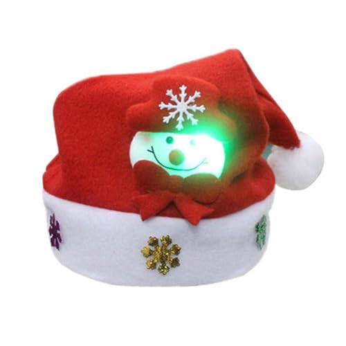Weihnachtsmütze, Weihnachtsmannmütze, Urlaub für Erwachsene, Uni, bequeme Weihnachtsmütze mit buntem Festjahr, Party, Weihnachtsgeschenk für neue Lichter Weihnachtsmütze, Weihnachtsmannmütze, Urlaub für Erwachsene, Uni, bequeme Weihnachtsmütze mit buntem Festjahr, Party, Weihnachtsgeschenk für neue Lichter von LZYWOD