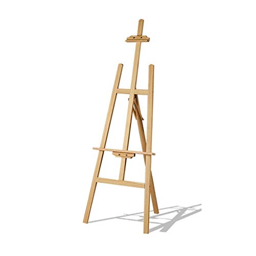 1,5 m Studio-Staffelei, dreieckige Massivholz-Staffelei, verstellbarer Ständer für den Außenbereich, einfach zu montieren (F 61 x 121 x 175 cm) von LZYYZL