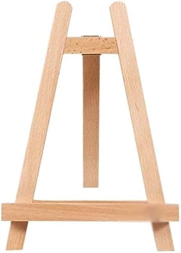 Mini-Präsentationsständer, 19 x 16,5 x 26 cm, Schreibtisch-Staffelei aus Massivholz, Rückenstaffelei, geeignet für Malerei, Menü, Kunstwerke (A 19 x 16,5 x 26 cm) von LZYYZL