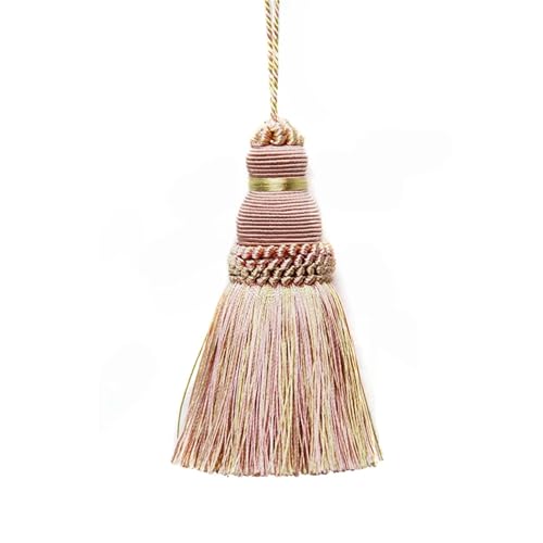 1 stücke Wohnkultur Hängenden Seil Seide Quaste Fringe Quaste Trim Kleidungsstück Dekoration Schlüssel Quasten for DIY Verschönern Vorhang Zubehör(Mix pink) von LZZYFPX
