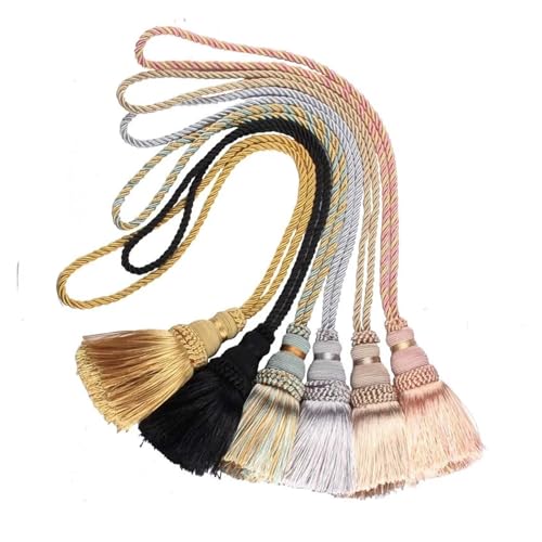 1PC Vorhang Quaste Raffhalter Vorhang Halter Zubehör Verband Seil Dekorative Wohnkultur Hängen Seil Vorhang Zubehör(Pink) von LZZYFPX