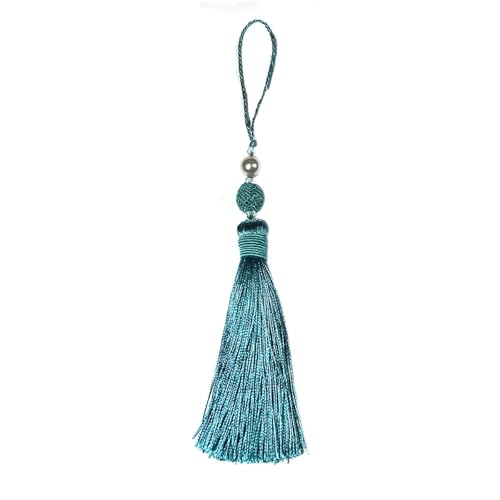 1pc Quaste Fringe Trim DIY Handwerk Quasten Hängen Schlüssel Quasten Nähen Zimmer Vorhang Zubehör Quasten Band(Blue) von LZZYFPX