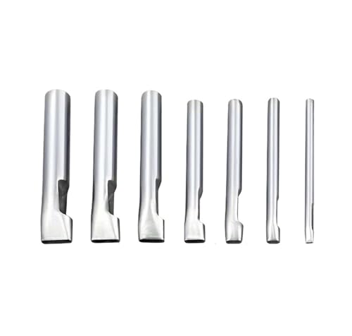 LZZYFPX 3 Stück Leder-Lochstanzer in ovaler Form, Stahl, for Handwerk, Hohllocher, Leder, 1,5–20 mm Breite, Ledergürtel-Lochstanzer, Heimwerkerwerkzeuge(3PCS Large Size) von LZZYFPX