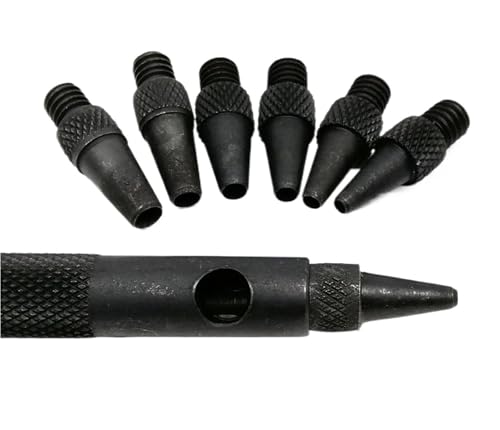 LZZYFPX Lederband, Gürteltasche, Kleidung, austauschbarer Kopf, 2/2,5/3/3,5/4/4,5/5 mm, 7-in-1-Lochstanzwerkzeug, Hohlschneider, hohe Qualität LZZYFPX Lederband, Gürteltasche, Kleidung, austauschbarer Kopf, 2/2,5/3/3,5/4/4,5/5 mm, 7-in-1-Lochstanzwerkzeug, Hohlschneider, hohe Qualität von LZZYFPX