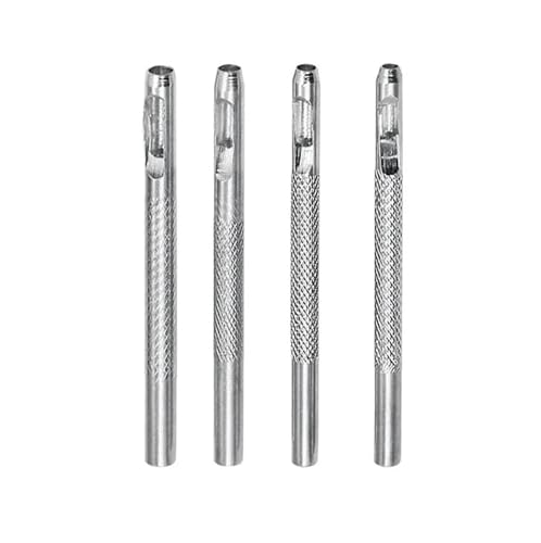 LZZYFPX Locher-Set for runde Lederformen, Gürtel, hohl, DIY-Stanzset, Metall-Schneidewerkzeug, 2,5/3,0/3,5/4,0 mm, for Uhrenarmbänder, Basteln, Kleidung LZZYFPX Locher-Set for runde Lederformen, Gürtel, hohl, DIY-Stanzset, Metall-Schneidewerkzeug, 2,5/3,0/3,5/4,0 mm, for Uhrenarmbänder, Basteln, Kleidung von LZZYFPX